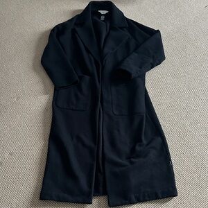 Vuori womens Black Long maxi sweatshirt coat xs